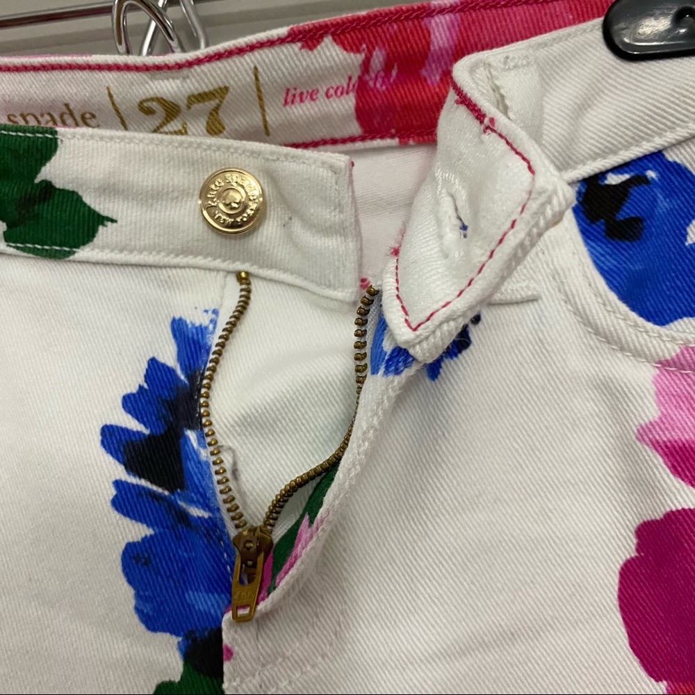 Kate Spade Broome Street Floral Jeans - Picture 6 of 16